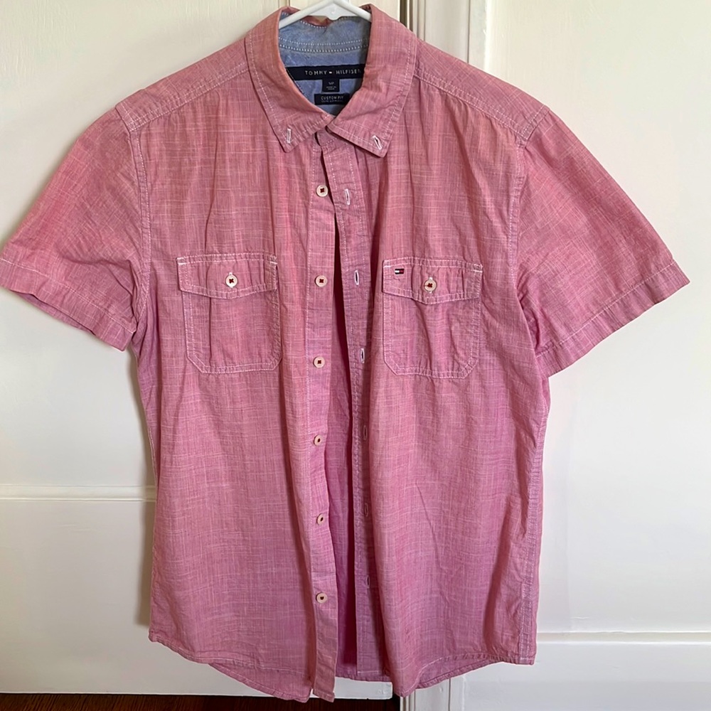 Tommy Hilfiger. Short sleeved button-up.